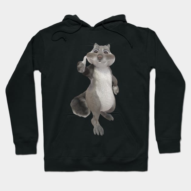 Squirrel! Hoodie by Qspark